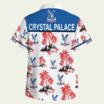 Epl crystal palace floral hawaiian shirt back