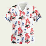 Epl crystal palace floral hawaiian shirt front