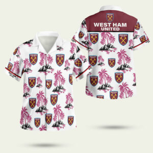 Epl west ham united floral hawaiian shirt