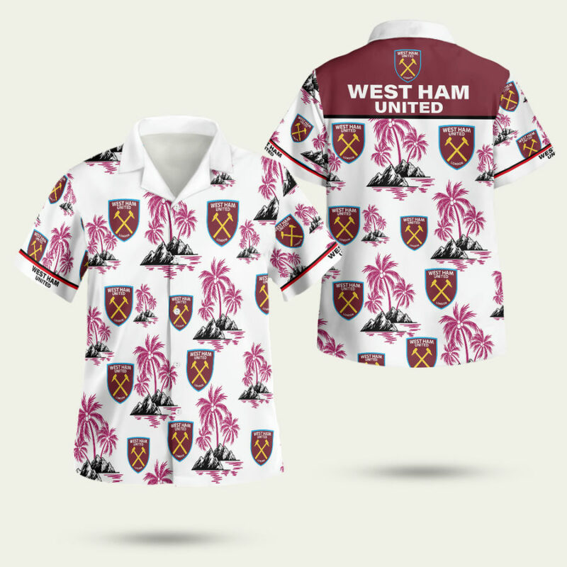 Epl West Ham United Floral Hawaiian Shirt
