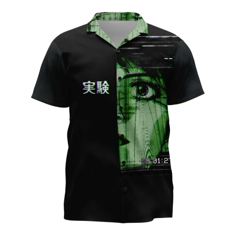 Experiment Anime Glitch Hawaiian Shirt