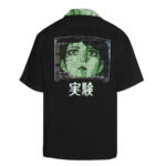 Experiment Anime Glitch Hawaiian Shirt Back