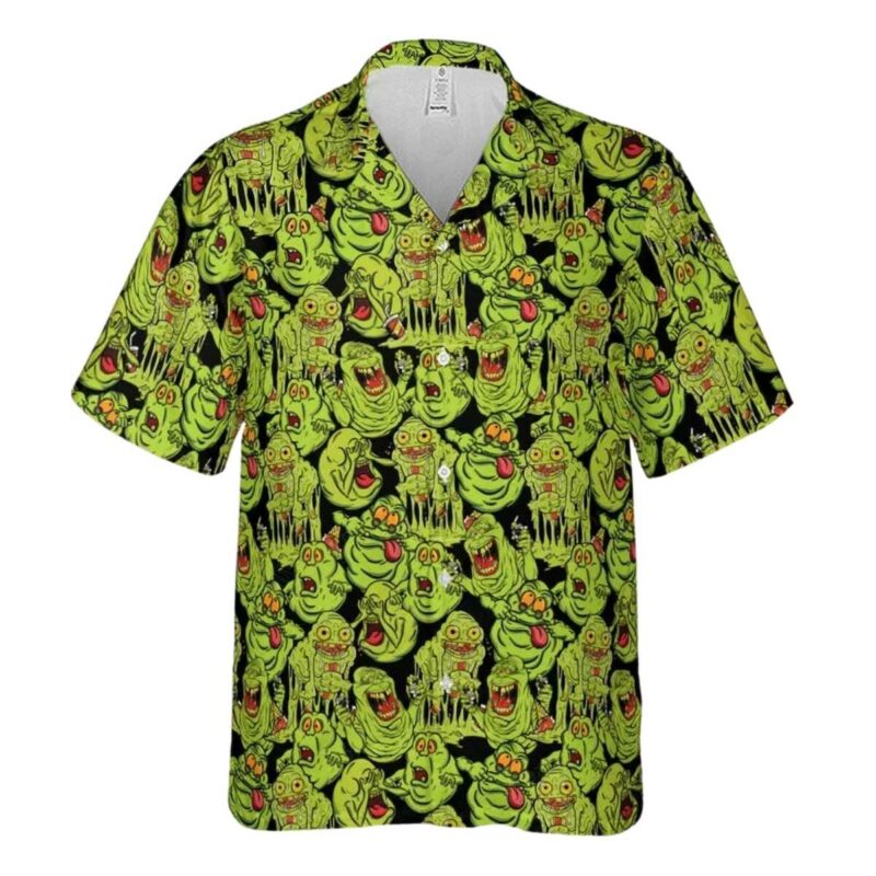 Funny Slimer Ghostbusters Hawaiian Shirt