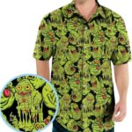 FUNNY SLIMER GHOSTBUSTERS Hawaiian Shirt Front