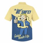 Fallout Be Smart Be Safe Enjoy Vault Life Nuka Cola Hawaiian Shirt Back