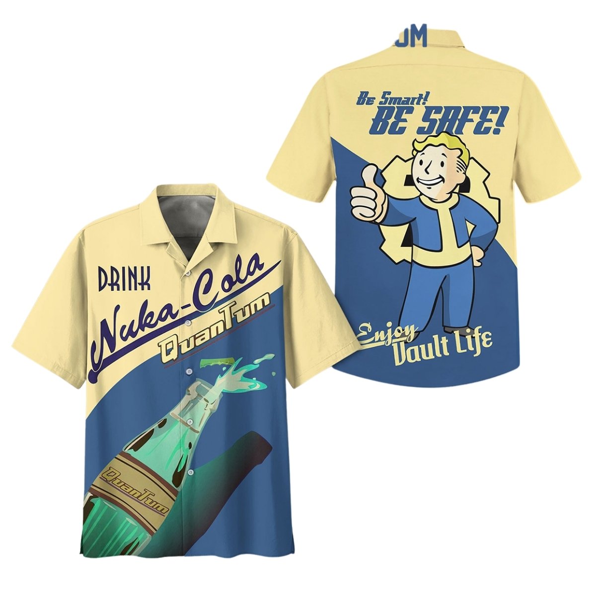 Fallout Be Smart Be Safe Enjoy Vault Life Nuka Cola Hawaiian Shirt