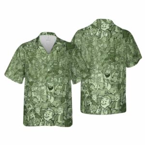 Fallout Compilation Maxi Hawaiian Shirt
