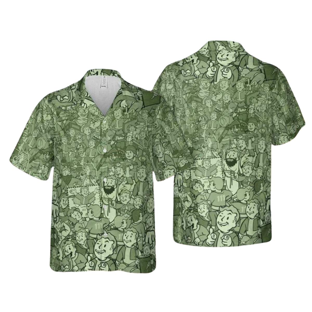 Fallout Compilation Maxi Hawaiian Shirt