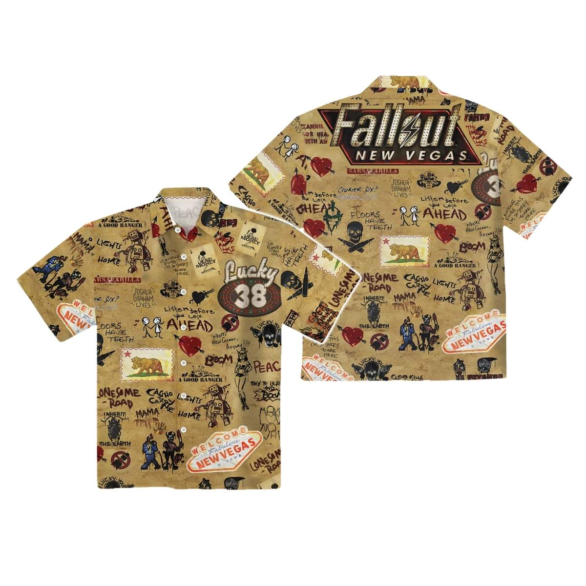 Fallout New Vegas Hawaiian Shirt
