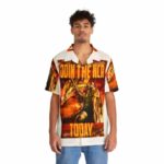 Fallout New Vegas NCR Join the Ranger Corps Hawaiian Shirt Front 1
