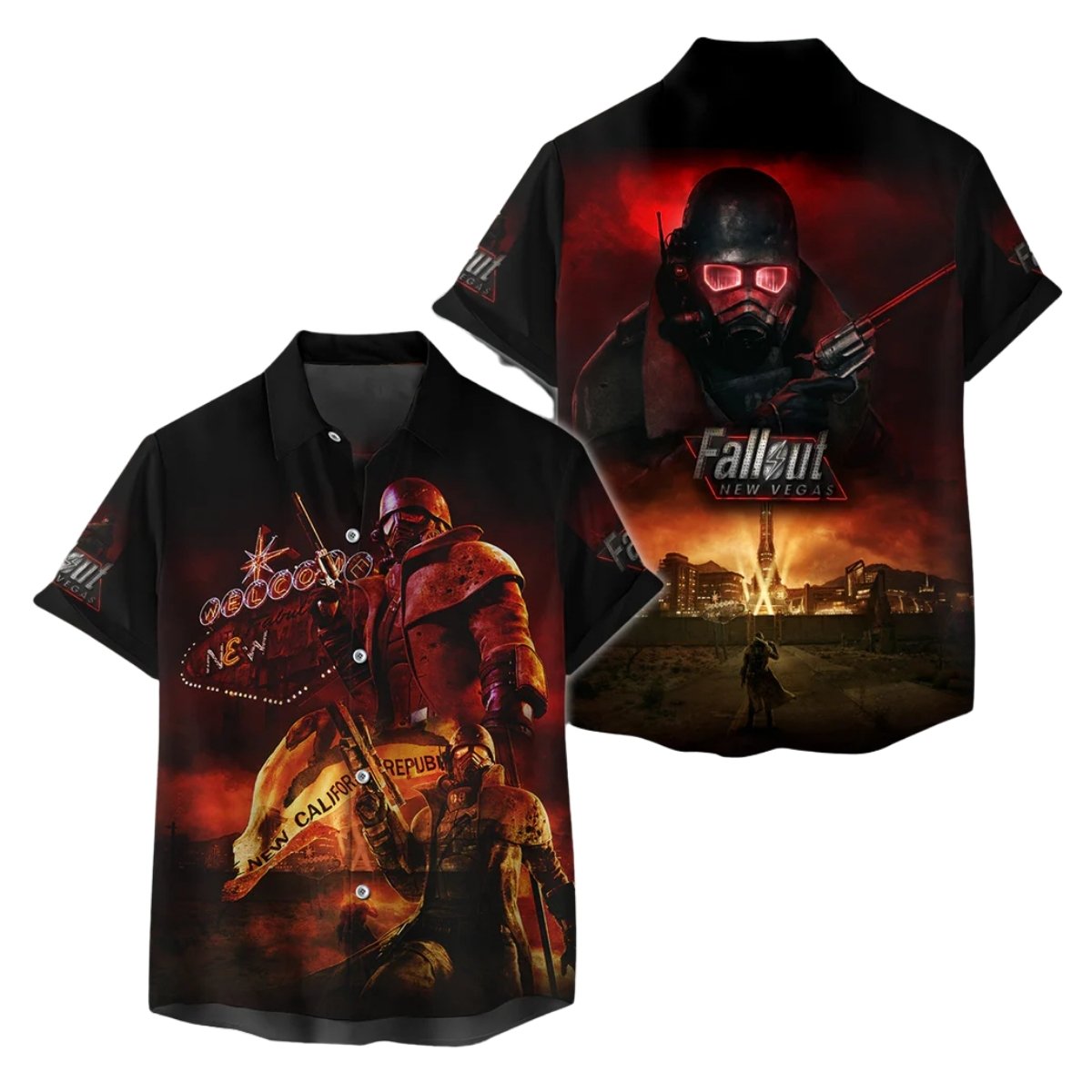 Fallout New Vegas Video Game Hawaiian Shirt