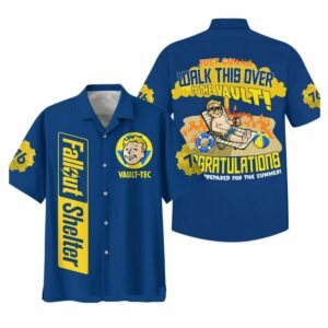 Fallout Shelter Just Gonna Walk This Over Hawaiian Shirt