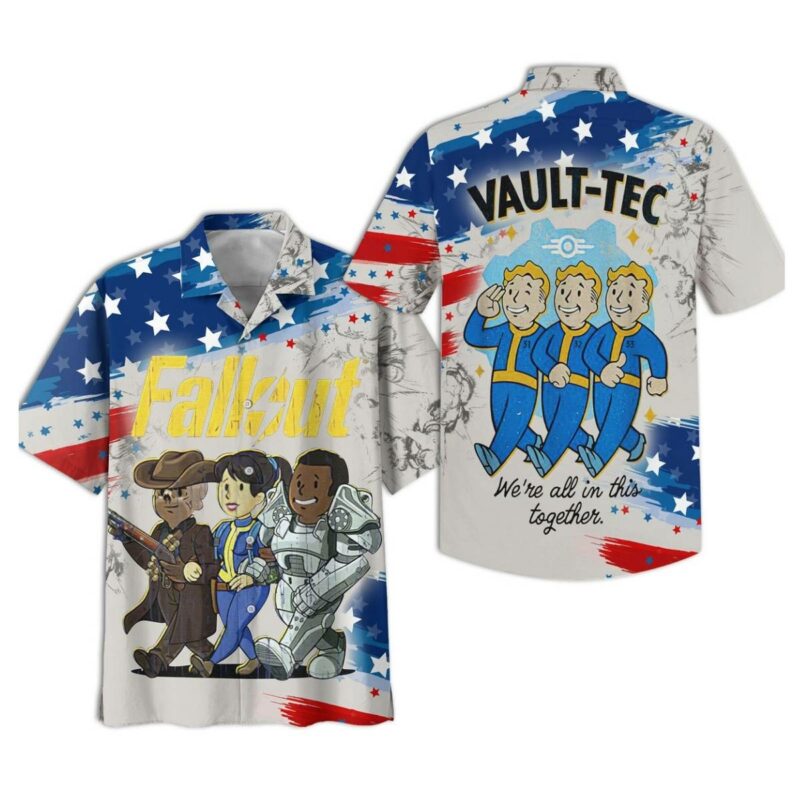 Fallout Vault Tec Games Hawaiian Shirt