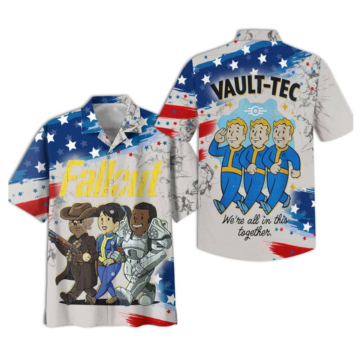 Fallout Vault Tec Games Hawaiian Shirt