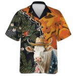 Farm Cow Flag Hawaiian Shirt Front 1