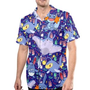 Fish Pokemon Japanese Anime Hawaiian Shirt