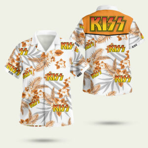 Fix kiss rock band hawaiian shirt