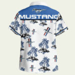 Ford mustang logo hawaiian shirt back side