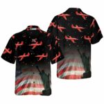 Fourth Of July Aircraft Hawaiian Shirt