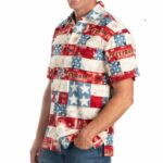 Freedom Patriotic American Flag Hawaiian Shirt Front