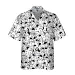Funny Cow Doodle Pattern Hawaiian Shirt Front
