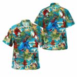 Funny Deadpool Playing In The Sea Hawaiian Shirt