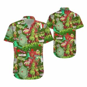 Funny Grinch Vintage Hawaiian Shirt