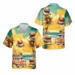 Funny Shark In Summer Hawaiian Shirt