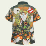Ghost muppets halloween funny hawaiian shirt back