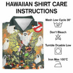 Ghost muppets halloween funny hawaiian shirt care instructions