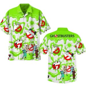 Ghostbusters Green Hawaiian Shirt