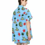 Ghostbusters Slimer Funny Hawaiian Shirt Back 1