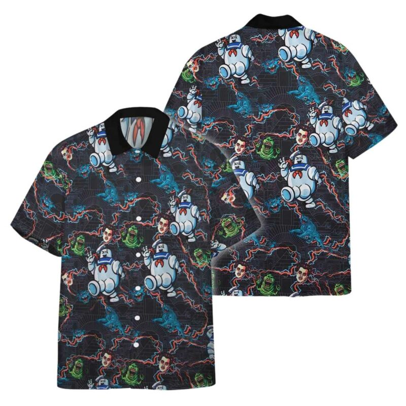 Ghostbusters Stay Puft Marshmallow Man Hawaiian Shirt