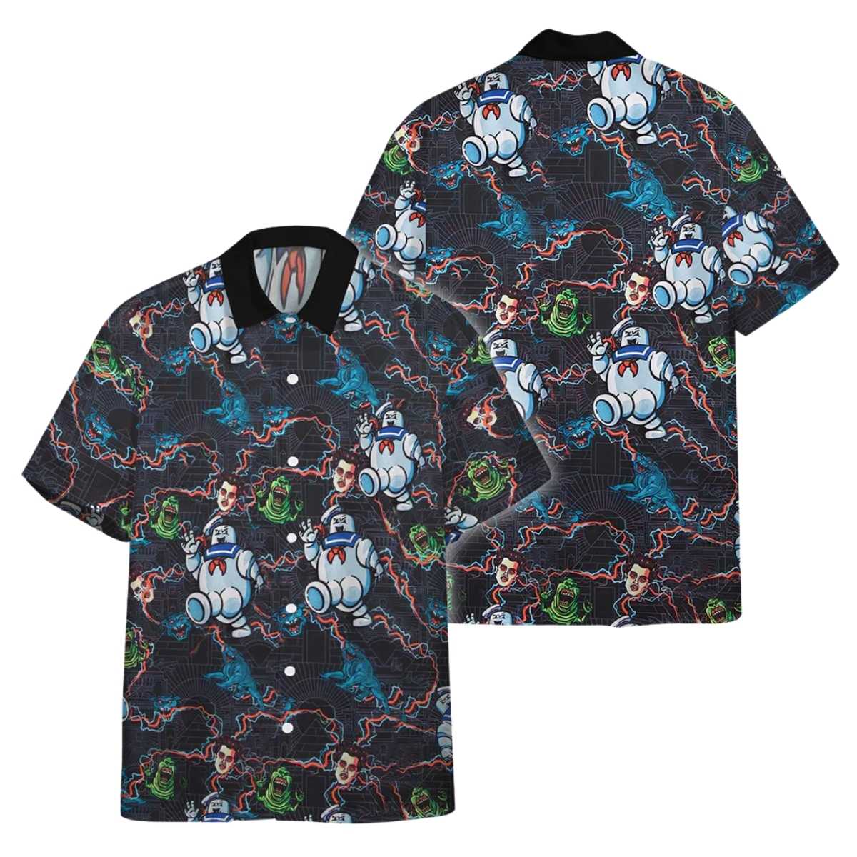 Ghostbusters Stay Puft Marshmallow Man Hawaiian Shirt