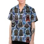 Godzilla Face Hawaiian Shirt