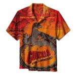 Godzilla King Of Monsters Oranger Color Hawaiian Shirt