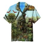 Godzilla King of Monsters Themed Beach Party Hawaiian Shirt