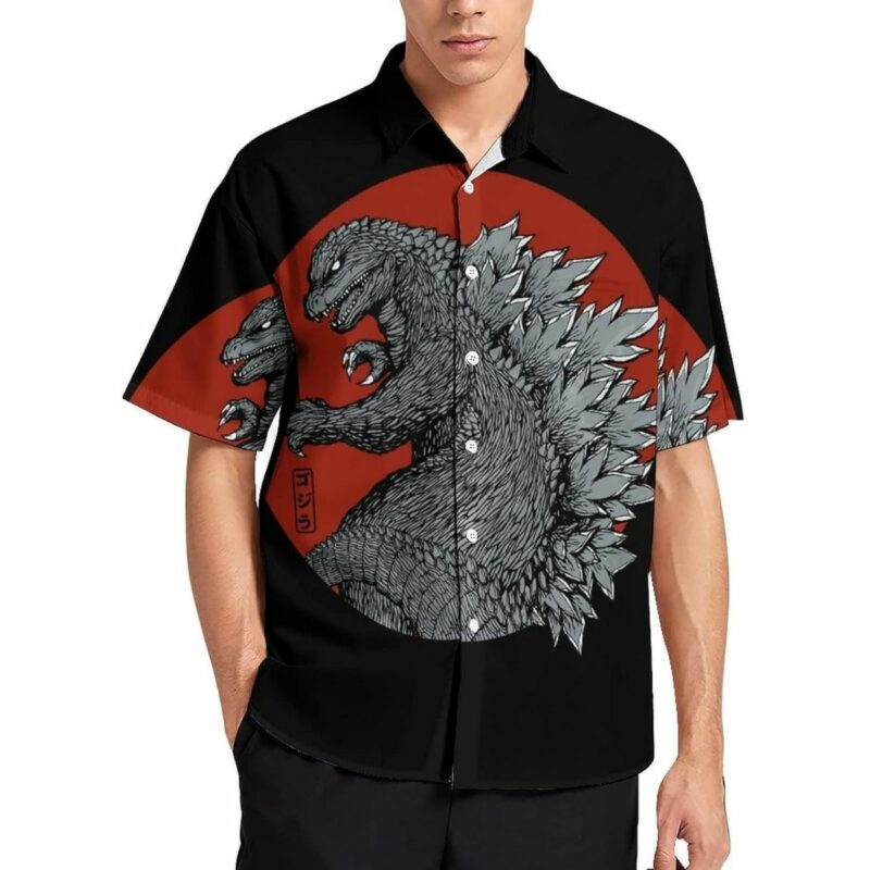 Godzilla Monster King Beach Shirt