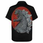 Godzilla Monster King Beach Shirt Back