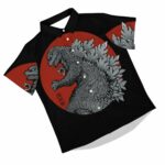 Godzilla Monster King Beach Shirt Front 1
