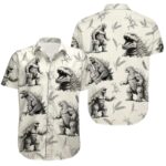 Godzilla Movie Vacation Hawaiian Shirt