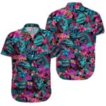 Godzilla Red Palm Leaves Hawaiian Shirt