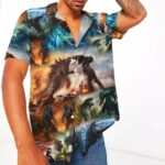 Godzilla vs Kong Hawaiian shirt Front