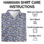 Goofy cartoon disney hawaiian shirt care instructions
