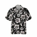 Gun Black Hawaiian Shirt Front 1