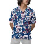 Gun Patriotic Red White Blue Hawaiian Shirt Front 1