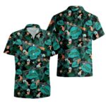 Gun Themed Tropical Hawaiian Shirt