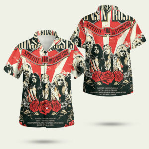 Guns n roses hawaiian shirt