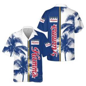 Hamms Beer Coconut Hawaiian Shirt