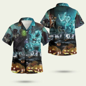 Haunted mansion halloween hawaiian shirt